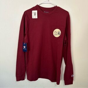 NWT Medium Champion Florida State FSU Burgundy Long Sleeve Cotton Shirt